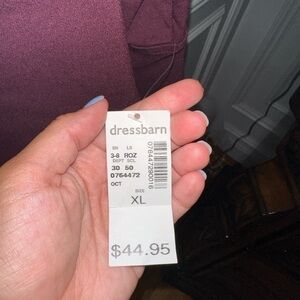 DressBarn Maroon Military Style Officr Jacket size XL